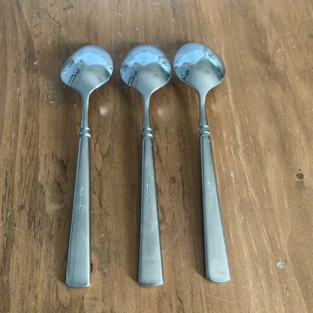 Oneida Easton Teaspoon Stainless Steel Glossy Set of 3 18/10